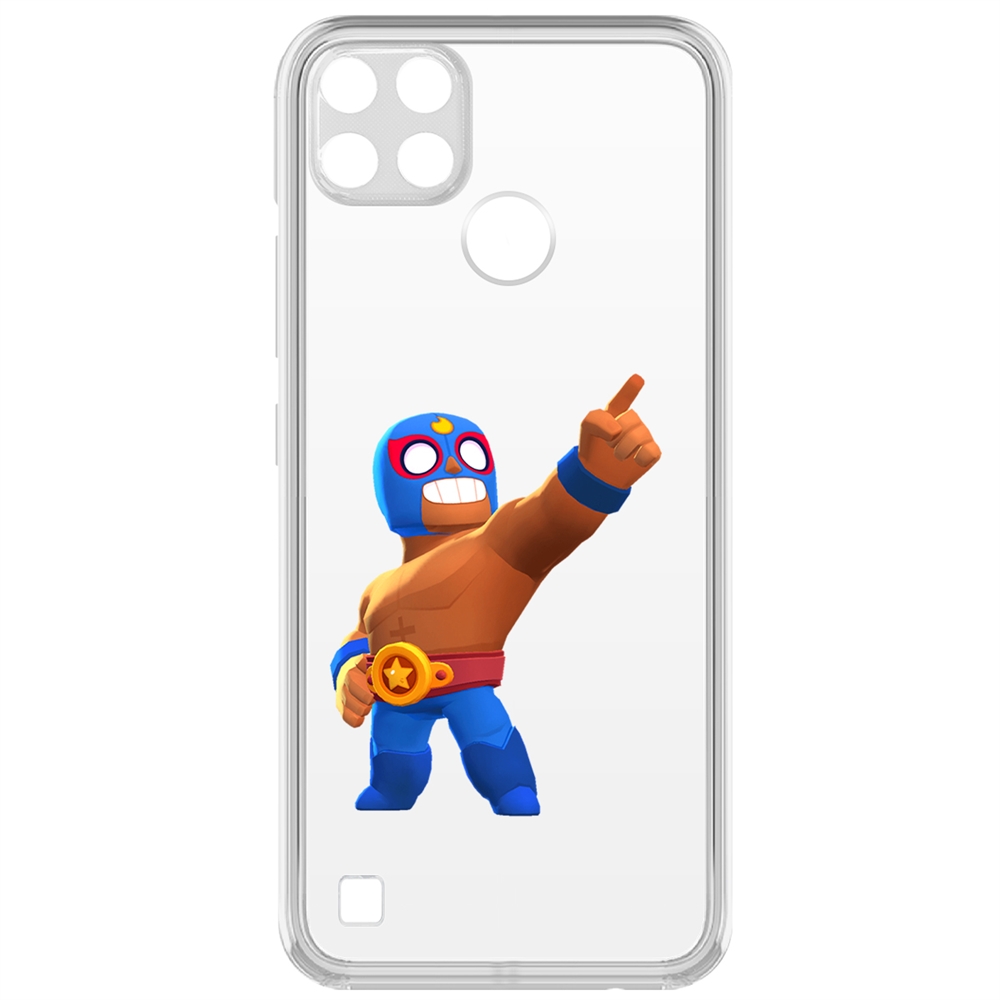 

Чехол-накладка Brawl Stars-Эль Примо для Realme C25Y, Прозрачный