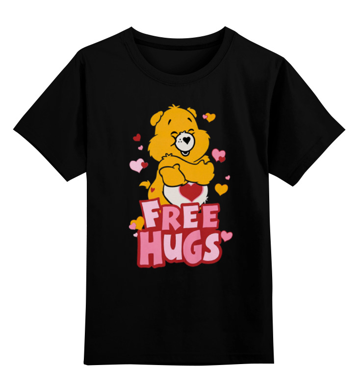 Детская футболка Printio Free hugs цв.черный р.152
