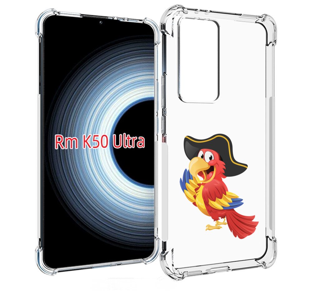 

Чехол MyPads попугай-пират для Xiaomi 12T / Redmi K50 Ultra, Прозрачный, Tocco