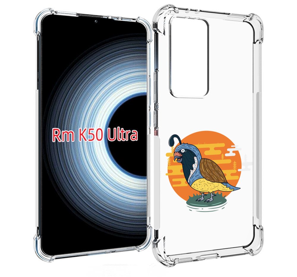 Чехол MyPads попугай-на-острове для Xiaomi 12T / Redmi K50 Ultra