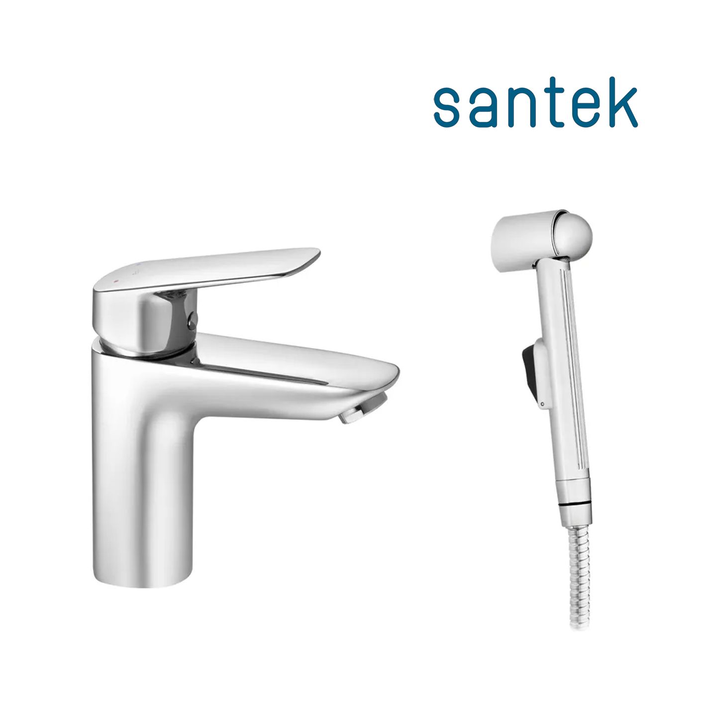 Смеситель Santek Таос для раковины, c гигиеническим душем, хром, WH5A08009C001