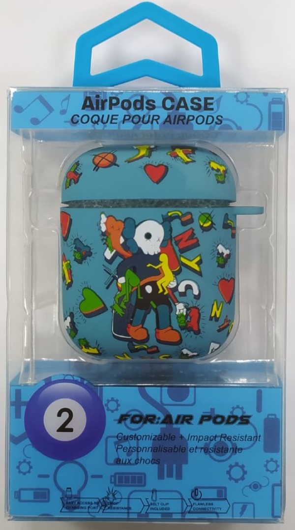 

Силиконовый светящийся в темноте чехол для AirPods 1/2 Luxo Kaws рисунок №22, Kaws рисунок №22