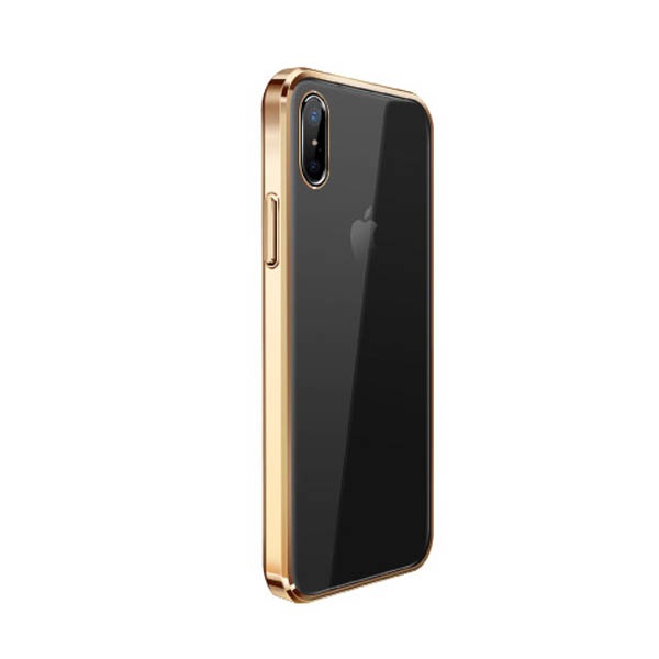 

Накладка iPhone X Front Line JOYROOM Gold, Золотистый;прозрачный