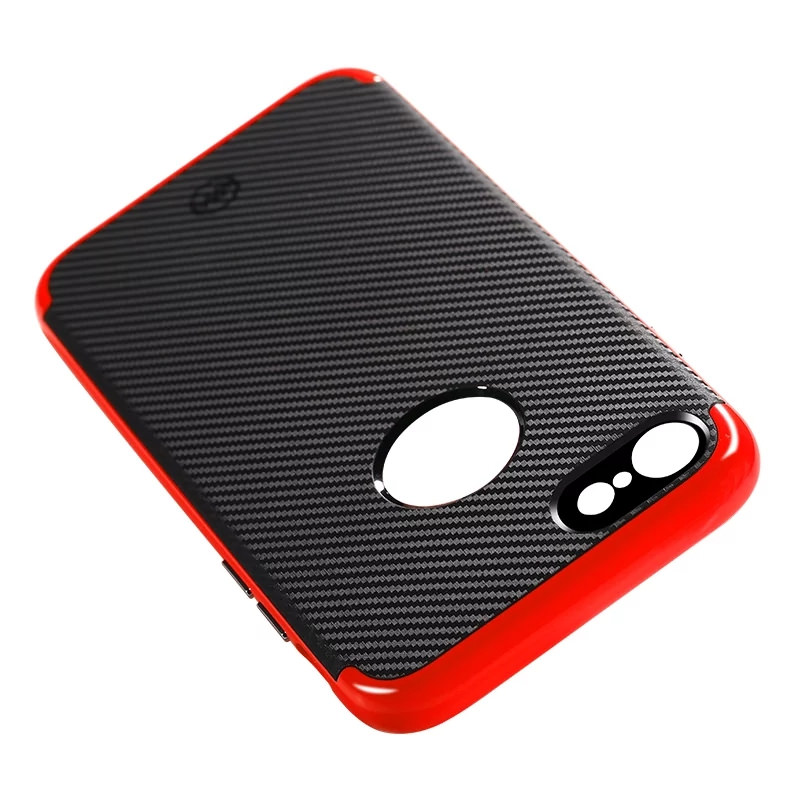 

Накладка для iPhone 7/8 Plus JOYROOM Blade TPU with PC bumper Red, Красный;черный