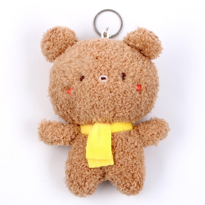 Мягкая игрушка «Медведь», на брелоке, размер 14 см, цвет коричневый