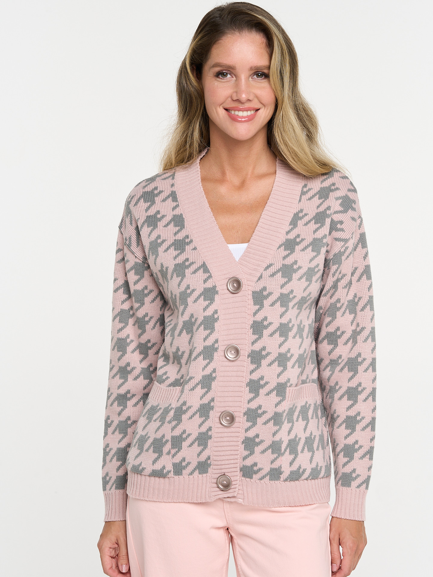 

Кардиган женский BE YOU 7232-14091 розовый 46-48 RU, 7232-14091