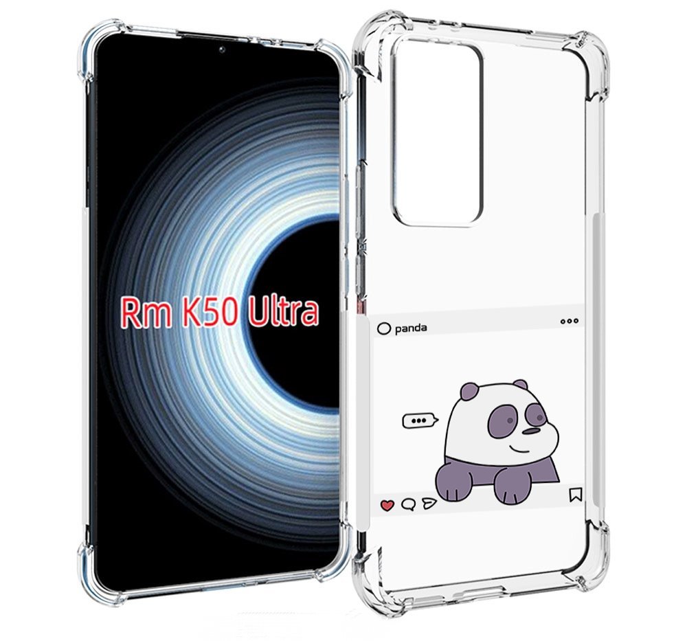 

Чехол MyPads пандочка-фотка для Xiaomi 12T / Redmi K50 Ultra, Прозрачный, Tocco