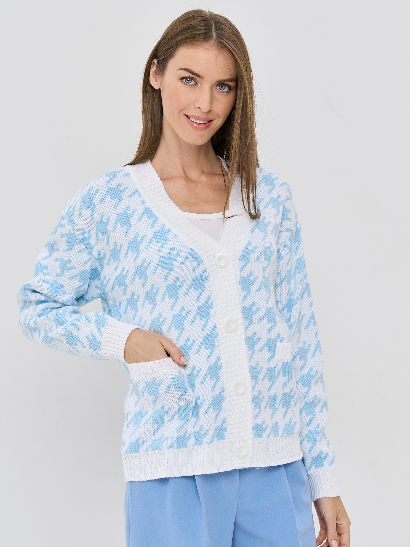 

Кардиган женский BE YOU 7232-14091 белый 42-44 RU, 7232-14091