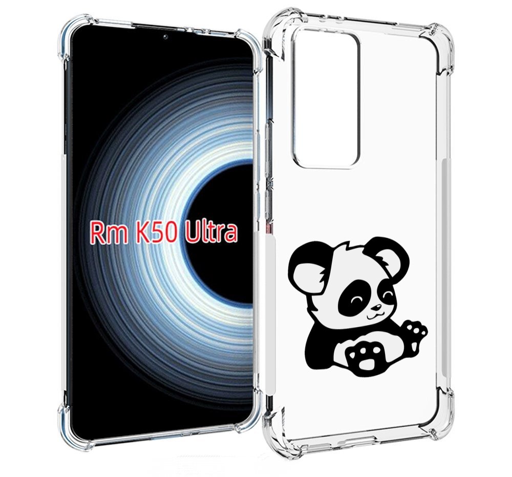 

Чехол MyPads панда-детеныш детский для Xiaomi 12T / Redmi K50 Ultra, Прозрачный, Tocco