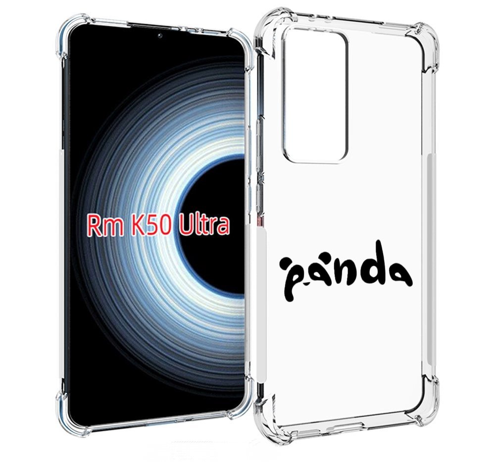 

Чехол MyPads панда надпись для Xiaomi 12T / Redmi K50 Ultra, Прозрачный, Tocco