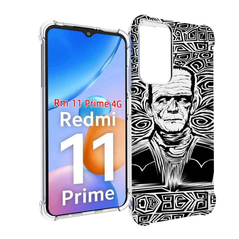 

Чехол MyPads франкенштейн черно белый для Xiaomi Redmi 11 Prime 4G, Прозрачный, Tocco