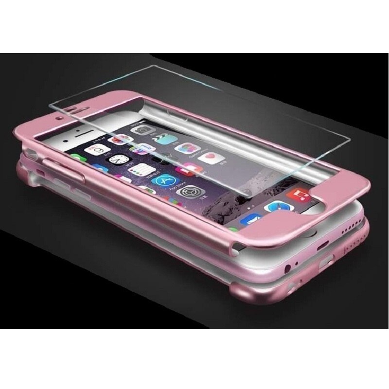 

Накладка iPhone 7/8 Beetls-M Matte PC+tempered glass JOYROOM Rose Gold, Розовый