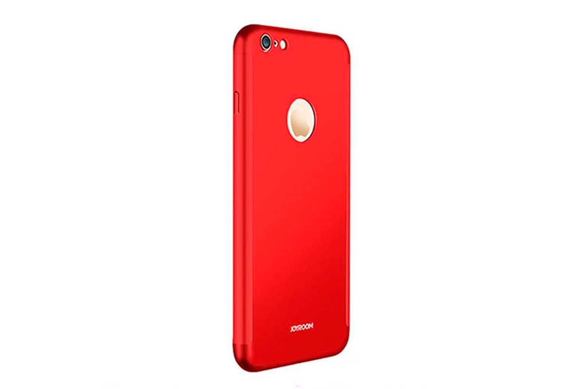 

Накладка iPhone 6/6s Beetls Electroplated PC+tempered glass, 3in1, JOYROOM Red, Красный