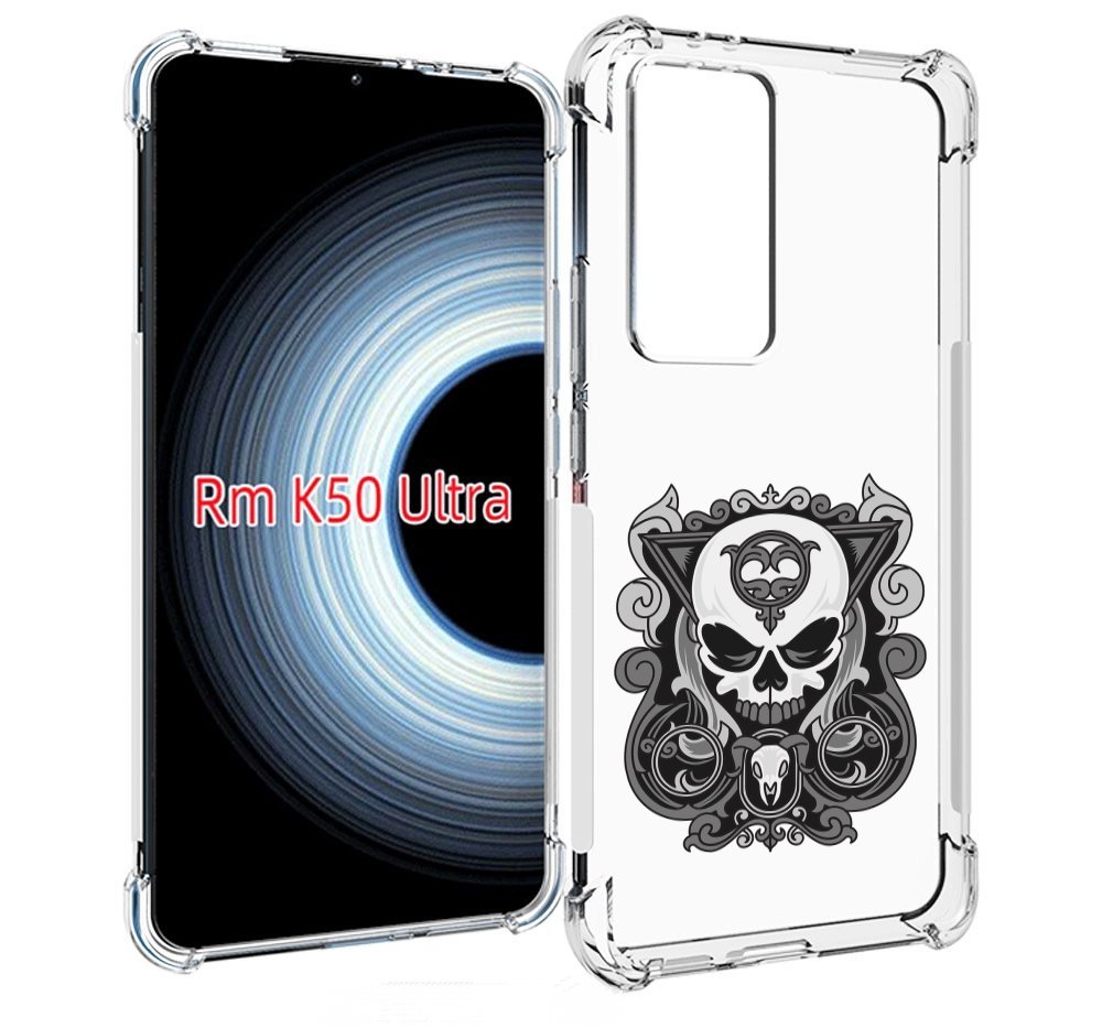 

Чехол MyPads орнамент-на-черепе для Xiaomi 12T / Redmi K50 Ultra, Прозрачный, Tocco