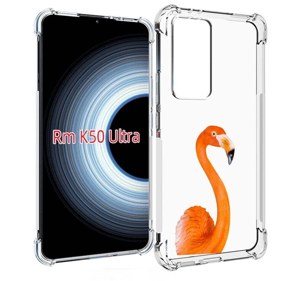 

Чехол MyPads оранжевый-фламинго для Xiaomi 12T / Redmi K50 Ultra, Прозрачный, Tocco