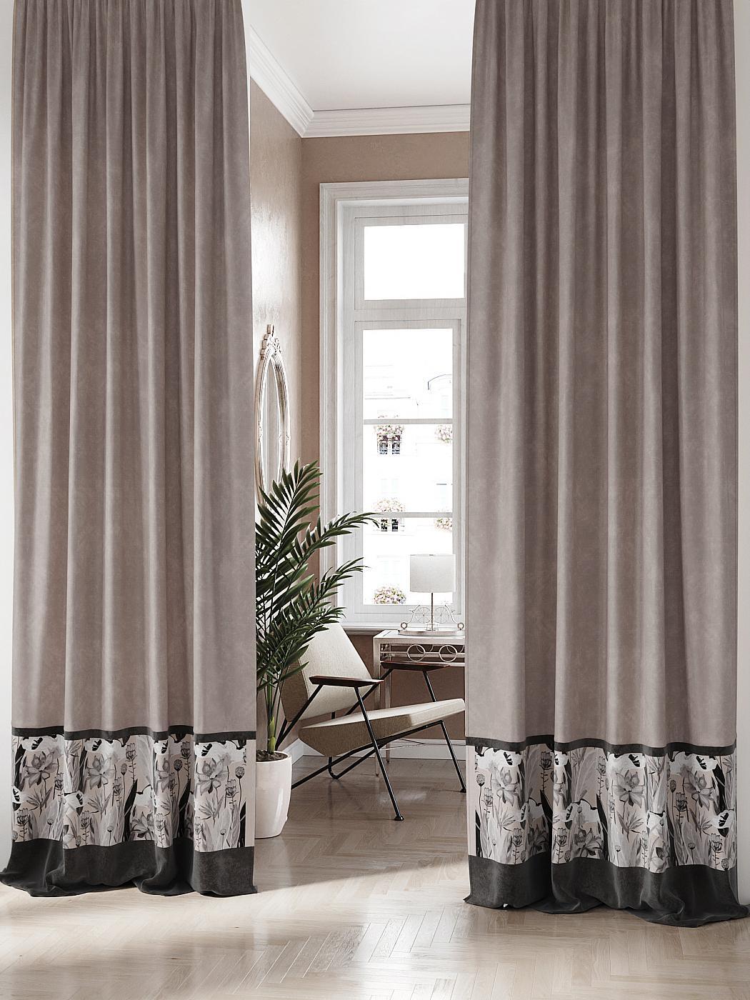 

Комплекты штор AT HOME Сенлекс высота 280 см, ширина 150 см, Бежевый, 539044