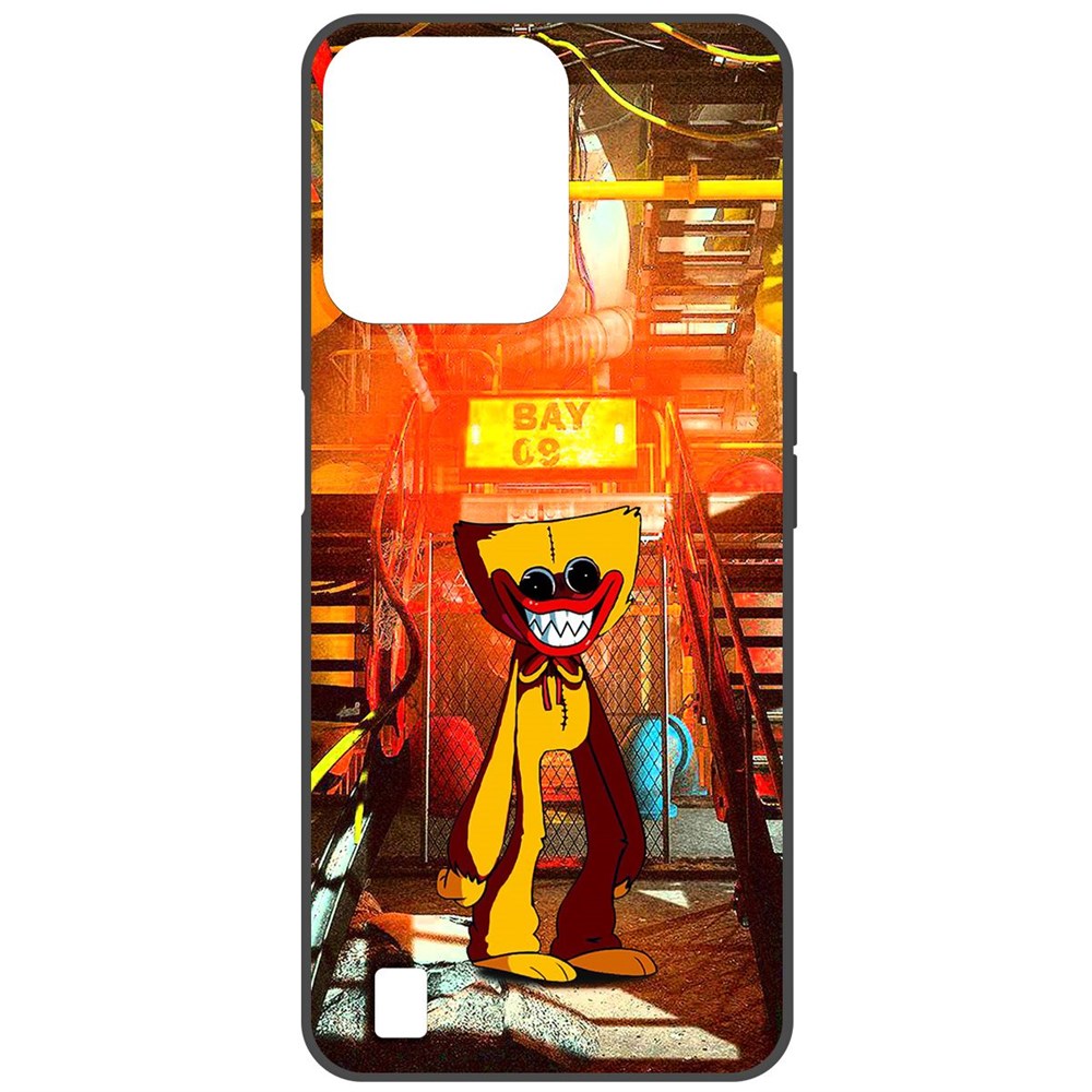 

Чехол-накладка Софт Хаги Ваги Желтый для Realme C31, Черный