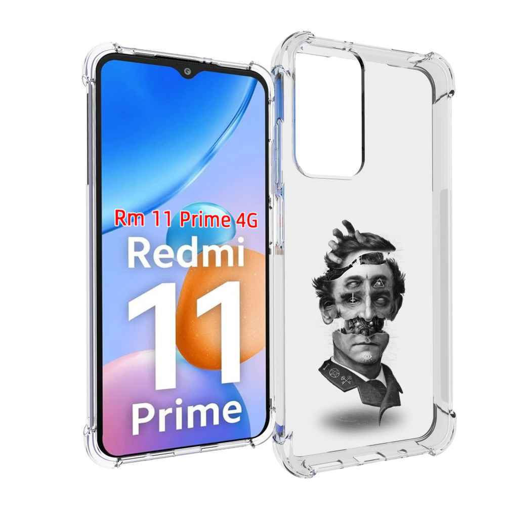 

Чехол MyPads страшное лицо абстракция для Xiaomi Redmi 11 Prime 4G, Прозрачный, Tocco