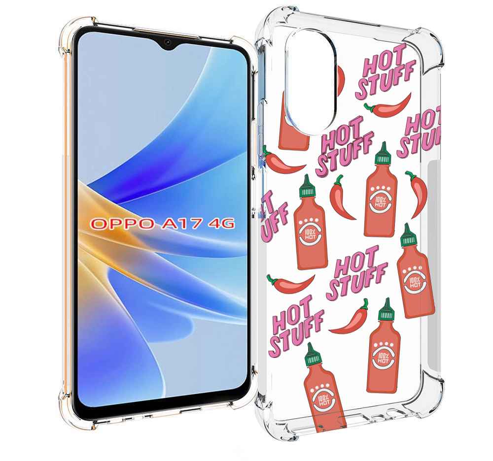 

Чехол MyPads острые-перчики для OPPO A17, Прозрачный, Tocco