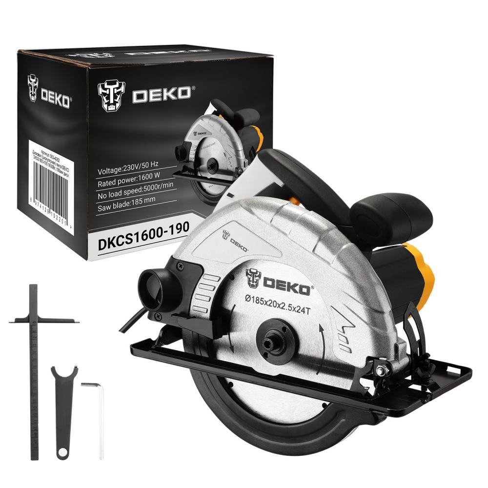 

Пила дисковая DEKO DKCS1600-190, 063-4282