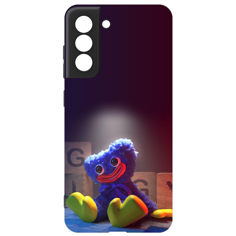 

Чехол-накладка Софт Хаги Ваги игрушка для Samsung Galaxy S21 FE, Черный