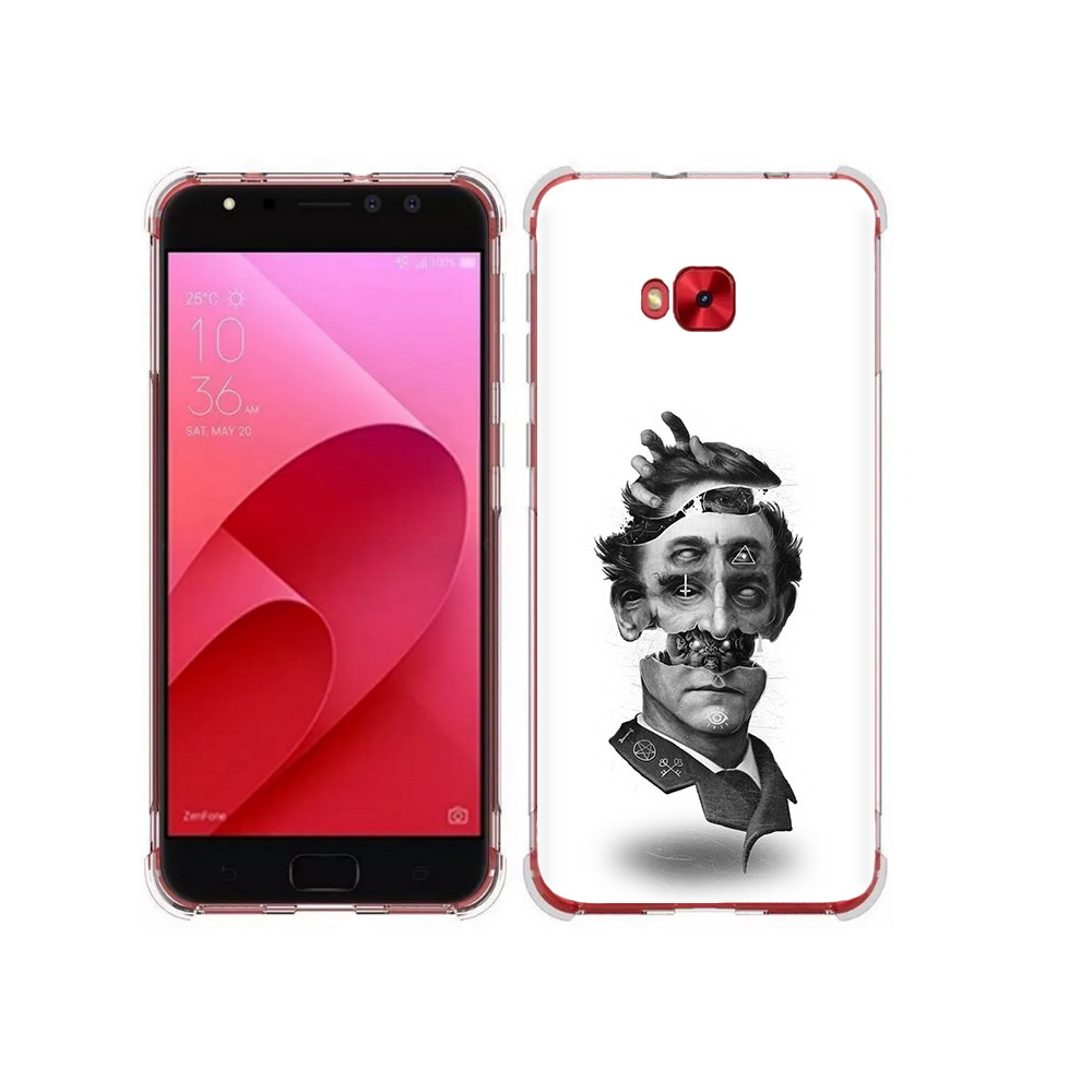 Чехол MyPads Tocco для Asus ZenFone 4 Selfie страшное лицо абстракция (PT76274.652.628)