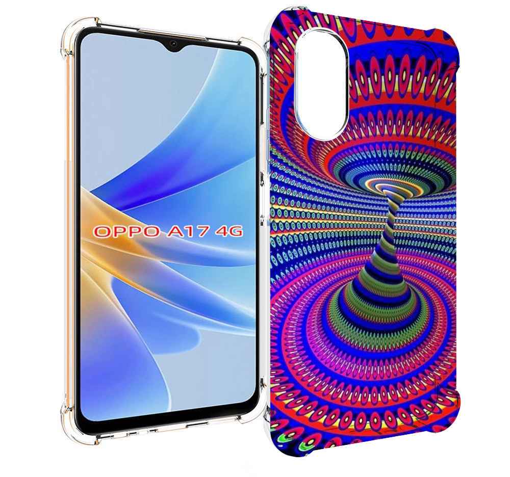 

Чехол MyPads оптическая иллюзия для OPPO A17, Прозрачный, Tocco