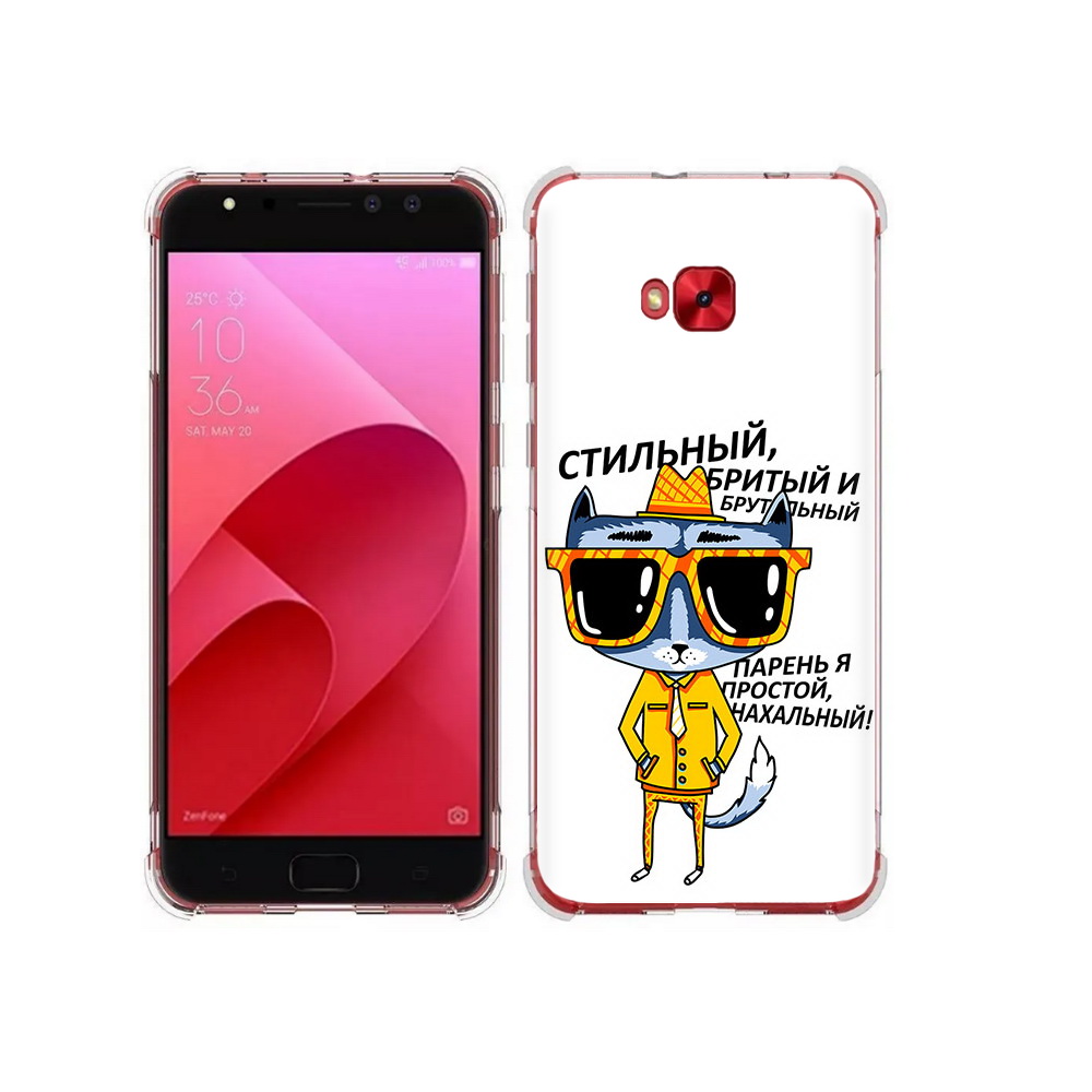 Чехол MyPads Tocco для Asus ZenFone 4 Selfie стильный кот (PT76274.652.625)