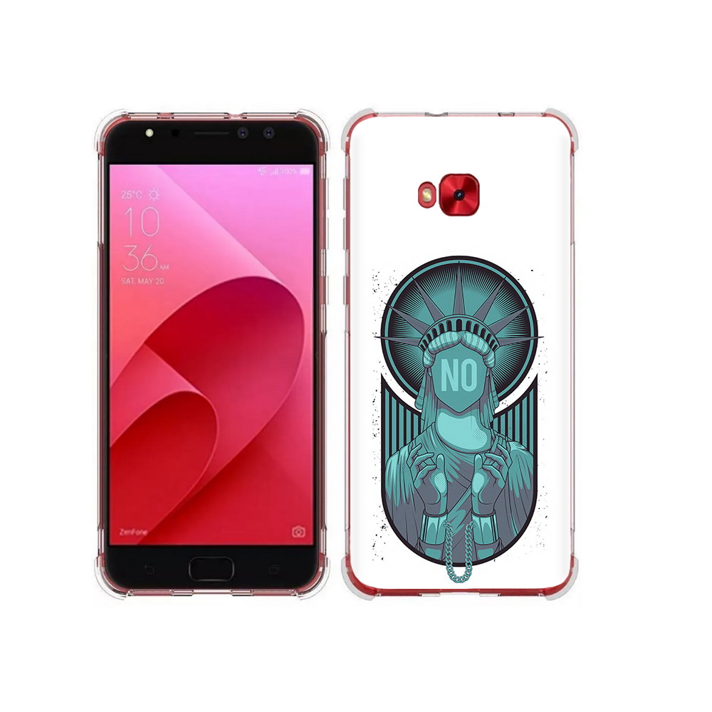 

Чехол MyPads Tocco для Asus ZenFone 4 Selfie статуя свободы зеленый (PT76274.652.623), Прозрачный, Tocco