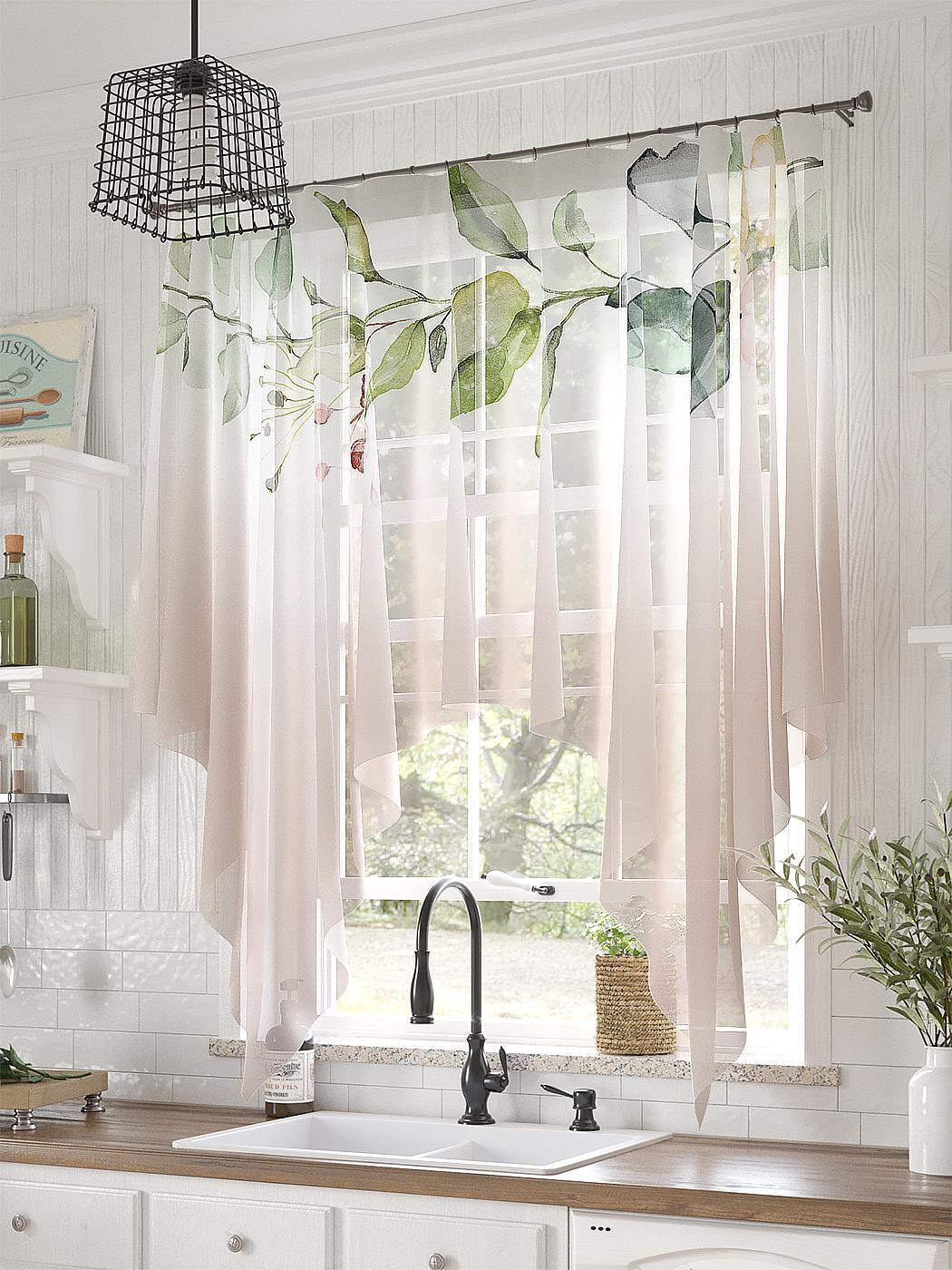 

Комплекты штор AT HOME Френвис высота 145 см, ширина 200 см, Бежевый, 534183