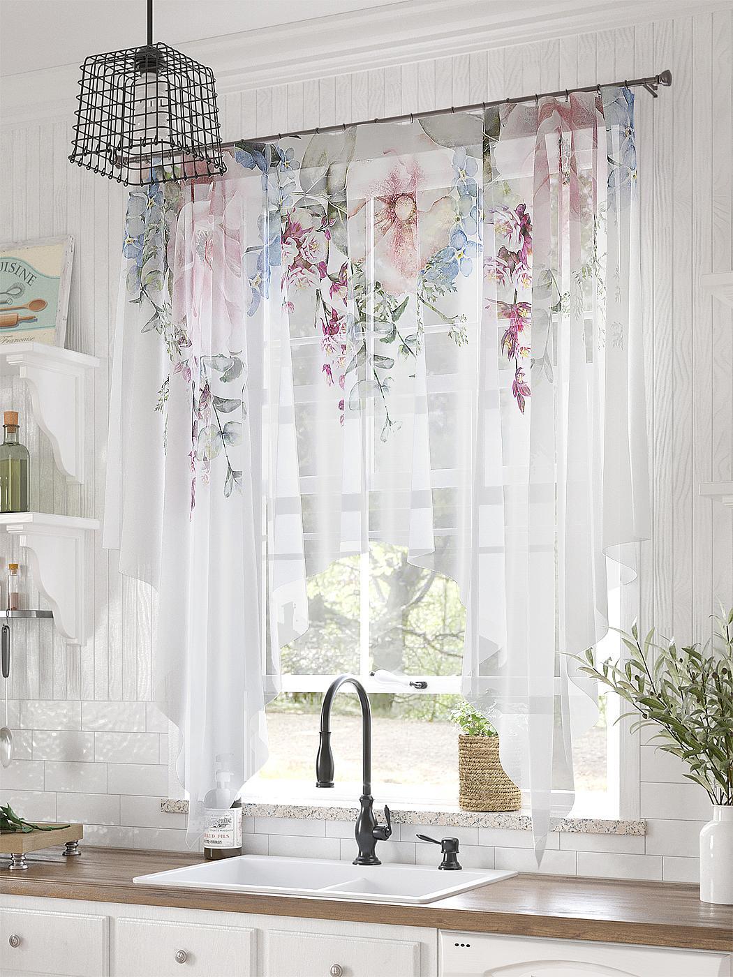 

Комплекты штор AT HOME Фремиленс высота 145 см, ширина 200 см, Белый, 534175