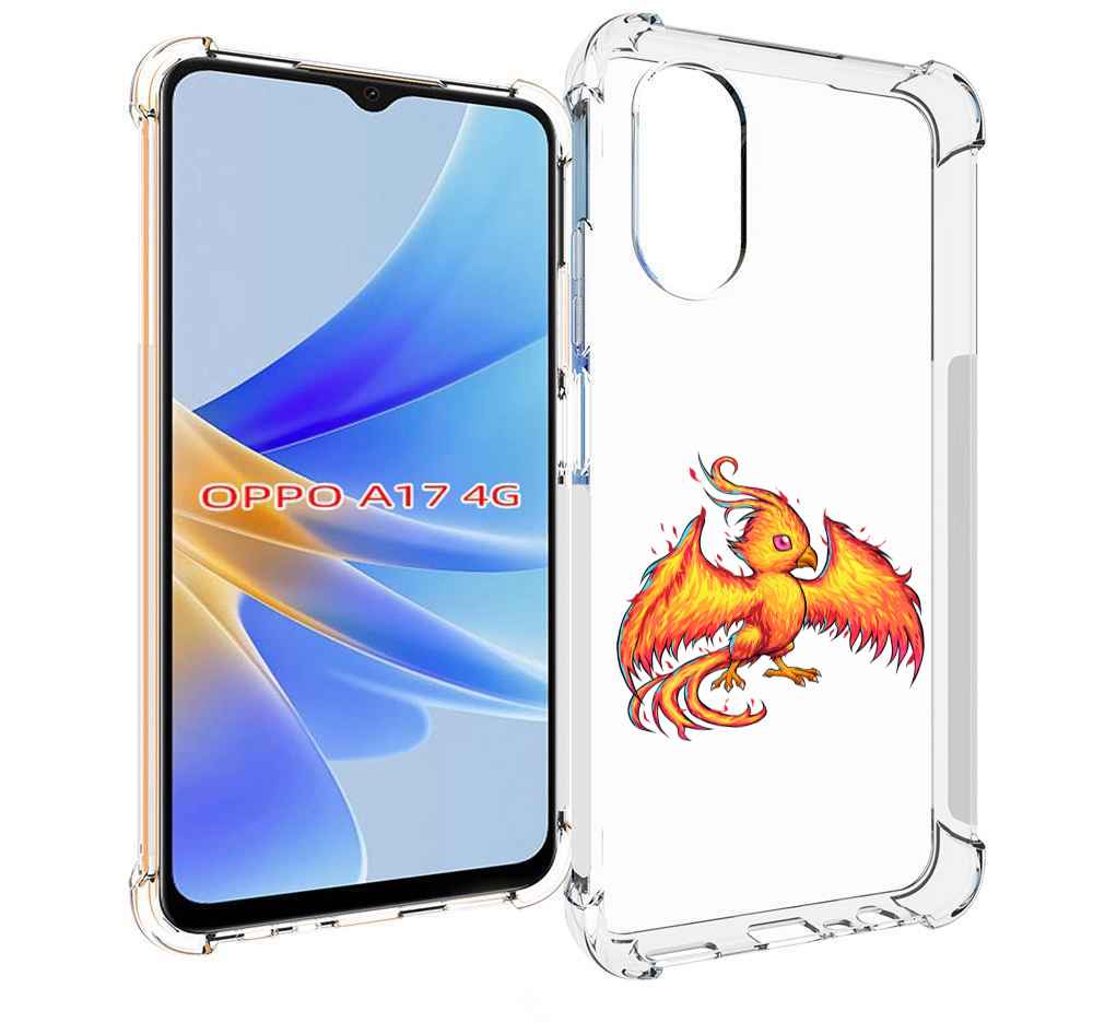 

Чехол MyPads огненная-птичка для OPPO A17, Прозрачный, Tocco