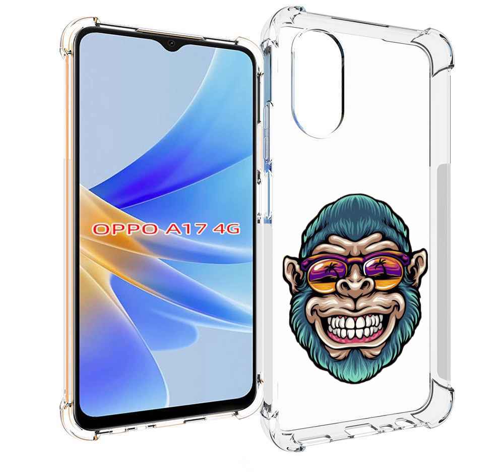 

Чехол MyPads обезьяна улыбается для OPPO A17, Прозрачный, Tocco