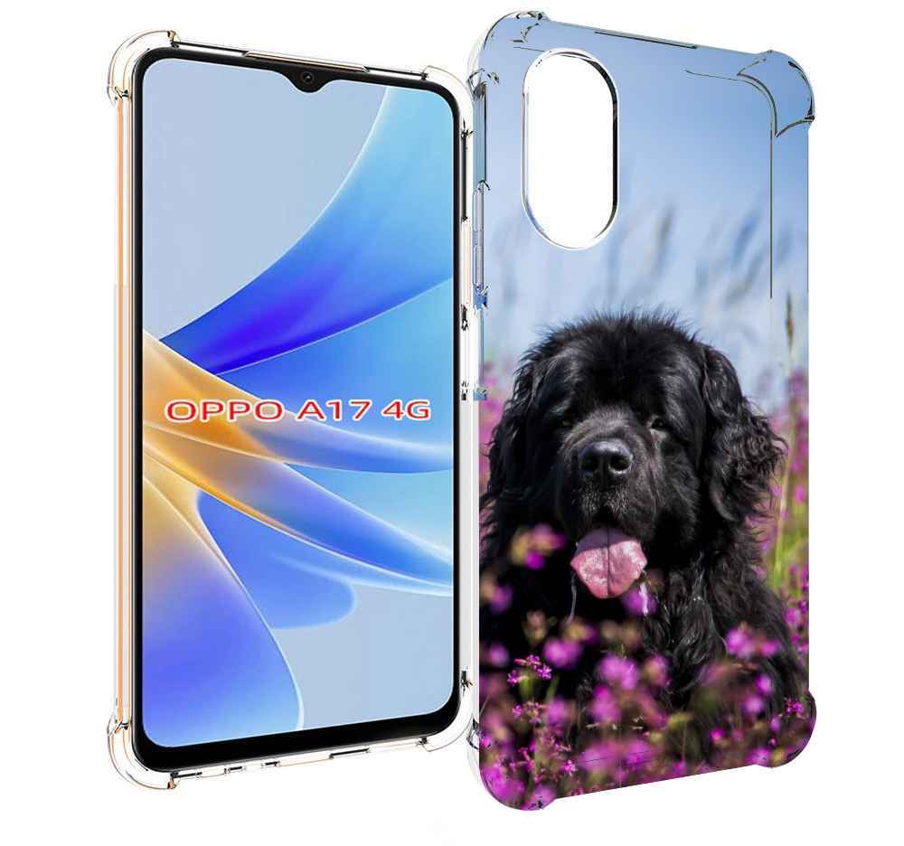 

Чехол MyPads ньюфаундлед для OPPO A17, Прозрачный, Tocco