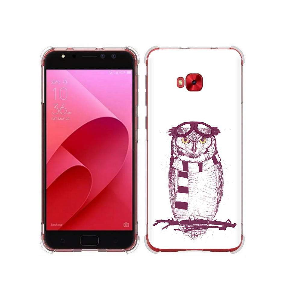 Чехол MyPads Tocco для Asus ZenFone 4 Selfie сова-летчик (PT76274.652.612)