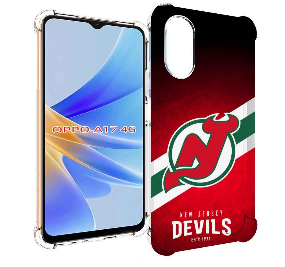 

Чехол MyPads нью джерси девилз для OPPO A17, Прозрачный, Tocco