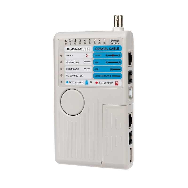 

Тестер кабеля универсальный 5 в 1 RJ-45RJ-111394USBBNC 3468 REXANT
