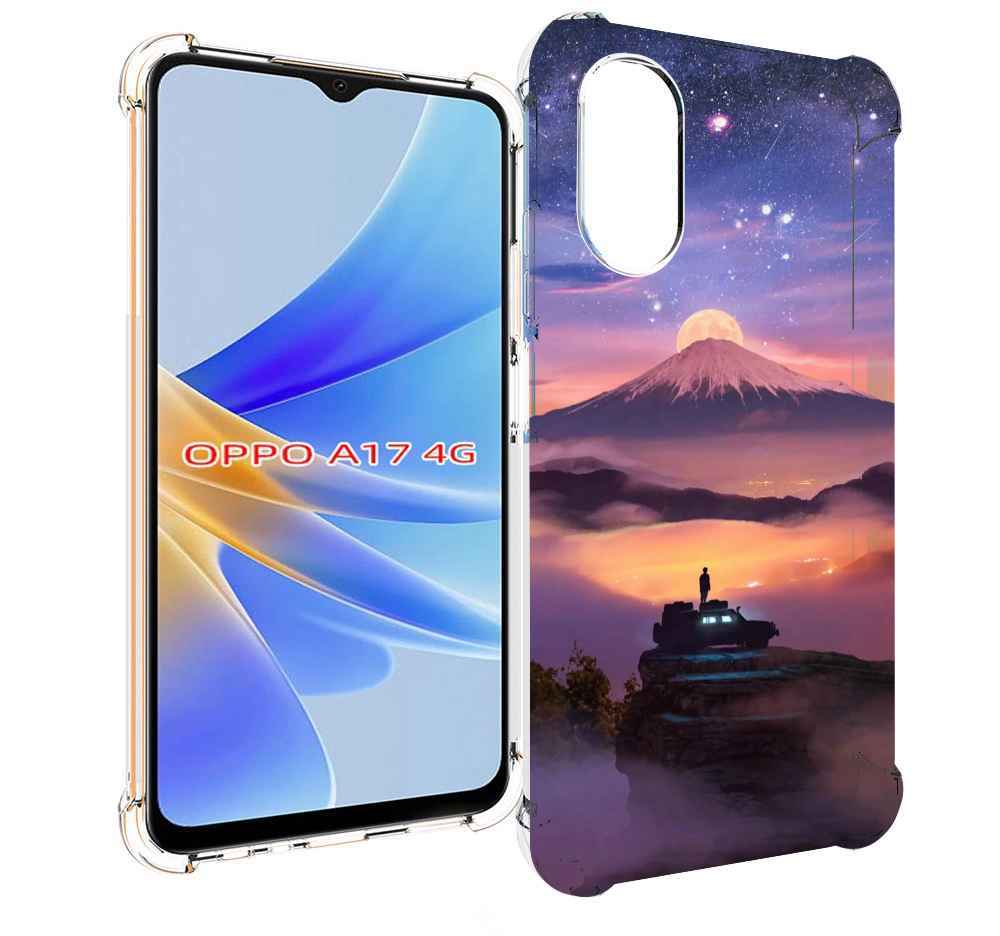 

Чехол MyPads ночь-в-горах для OPPO A17, Прозрачный, Tocco