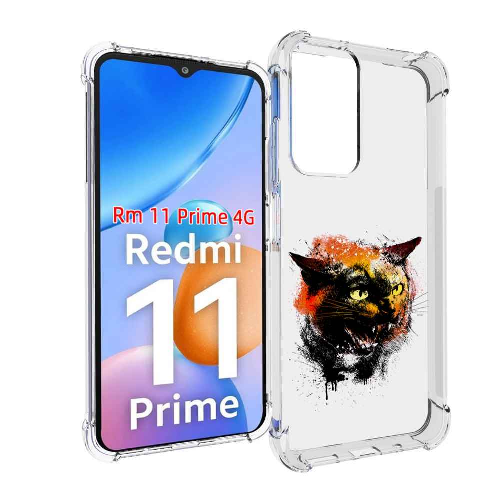 

Чехол MyPads сиамский кот для Xiaomi Redmi 11 Prime 4G, Прозрачный, Tocco
