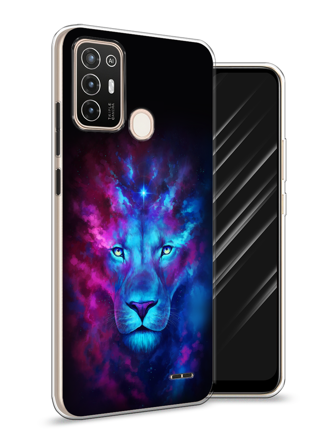 

Чехол Awog на ZTE Blade A52 / ЗТЕ Блэйд A52 "Космический лев", Разноцветный, 136250-1