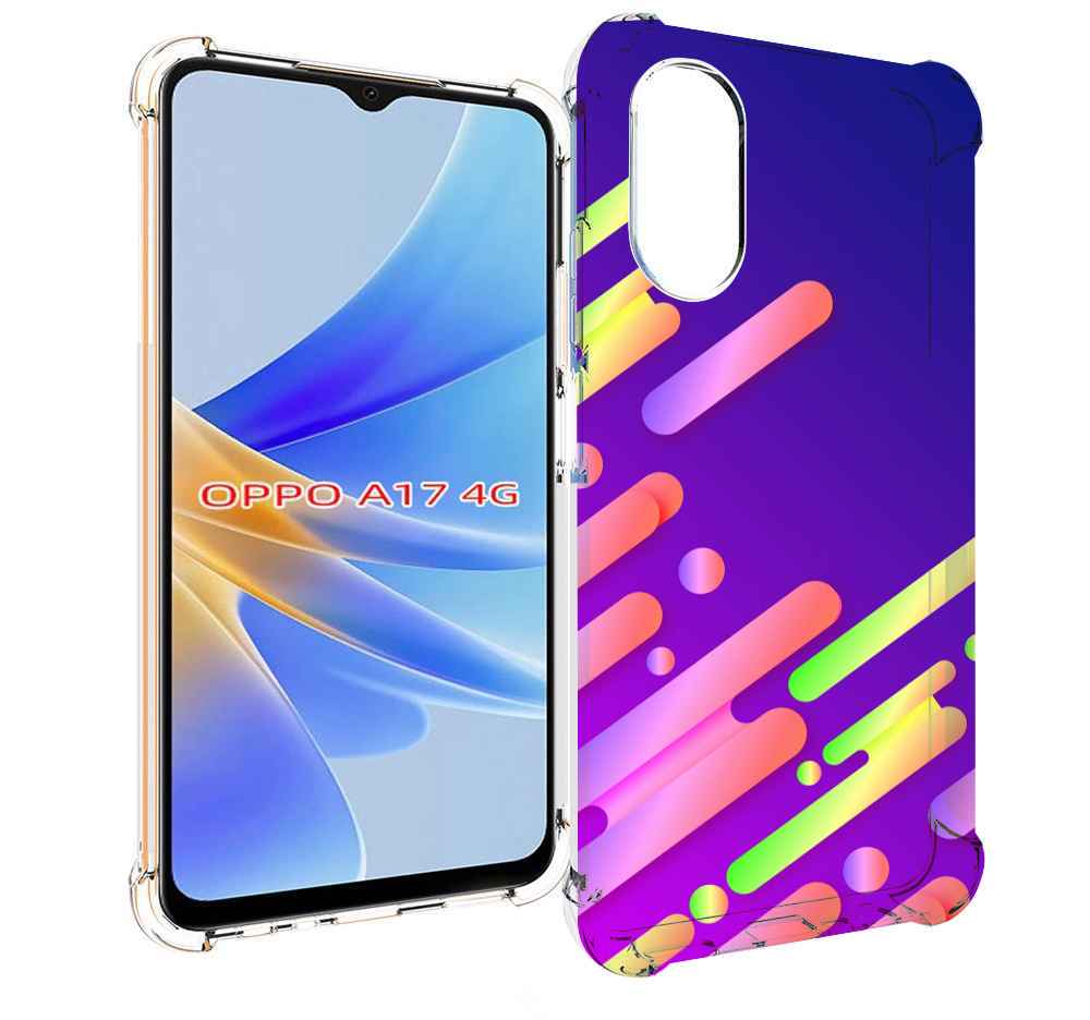 

Чехол MyPads неоновый-фон для OPPO A17, Прозрачный, Tocco