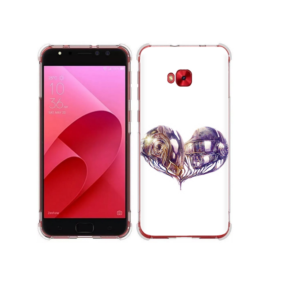 

Чехол MyPads Tocco для Asus ZenFone 4 Selfie сердце абстракция (PT76274.652.596), Прозрачный, Tocco