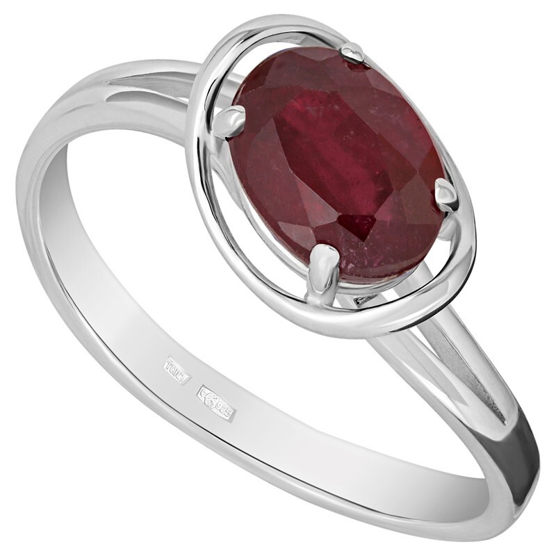 

Кольцо из серебра с рубином р. , LAZURIT-ONLINE 7730PD, 7730PD