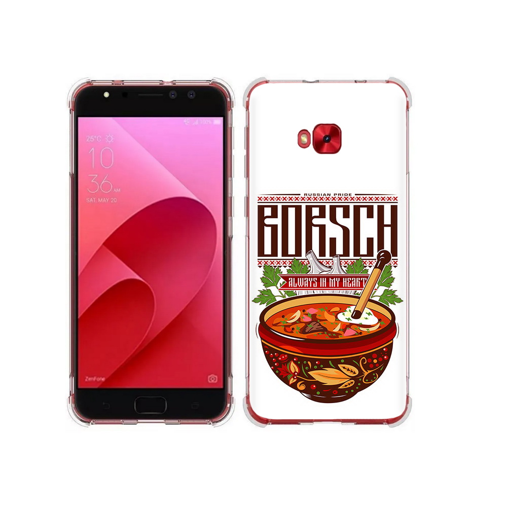 

Чехол MyPads Tocco для Asus ZenFone 4 Selfie русский борщ (PT76274.652.589), Прозрачный, Tocco