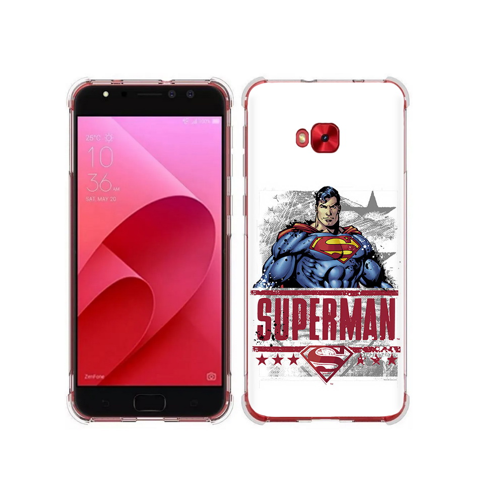 

Чехол MyPads Tocco для Asus ZenFone 4 Selfie рисунок супермен (PT76274.652.583), Прозрачный, Tocco