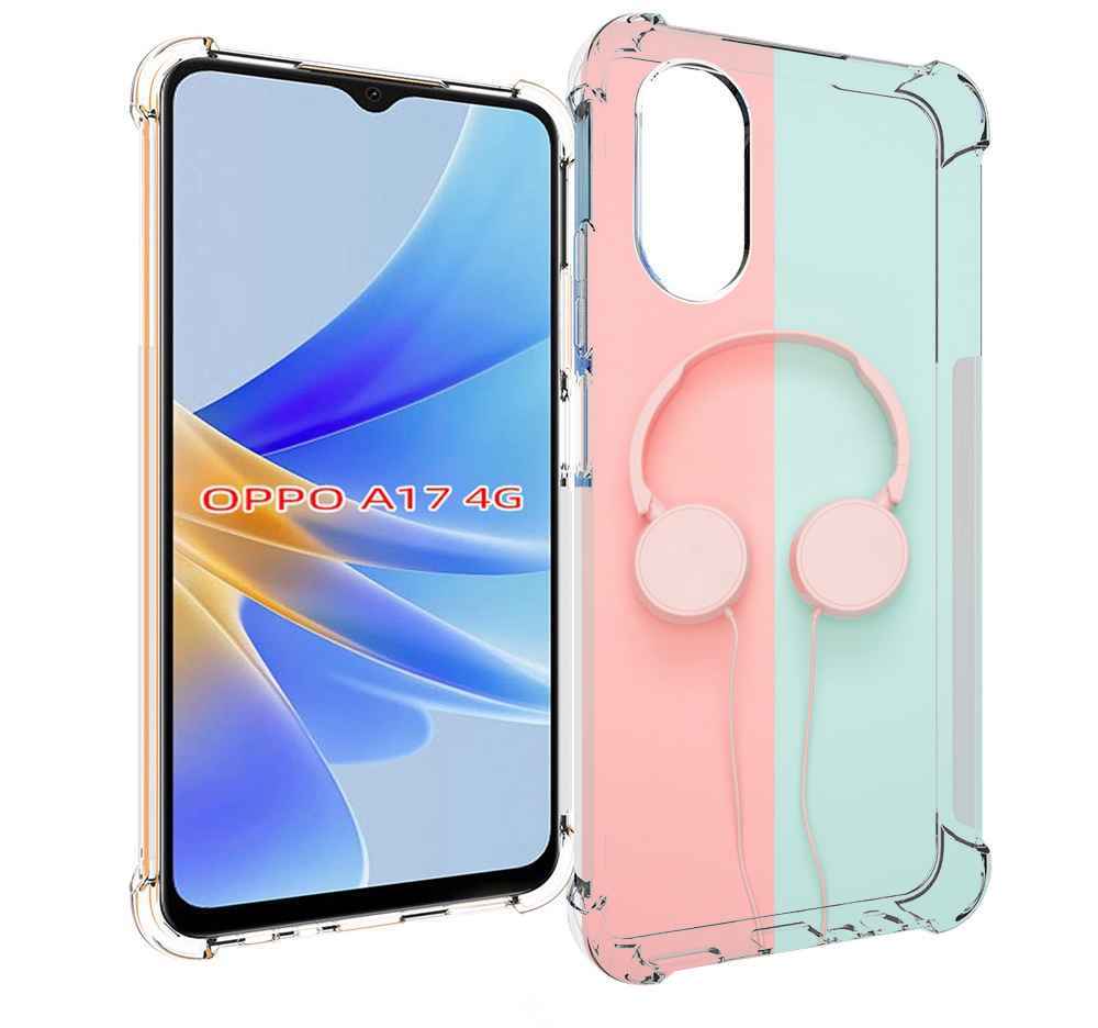 

Чехол MyPads наушники-минимализм для OPPO A17, Прозрачный, Tocco