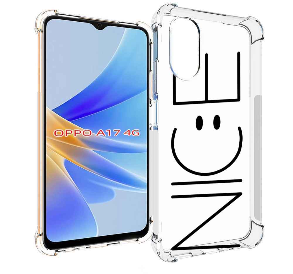 

Чехол MyPads найс-надпись для OPPO A17, Прозрачный, Tocco