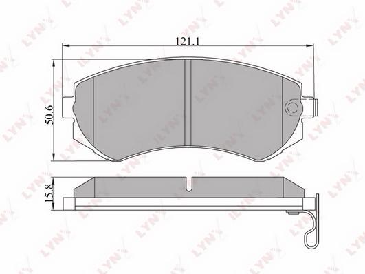 

Тормозные колодки LYNXauto дисковые BD5710