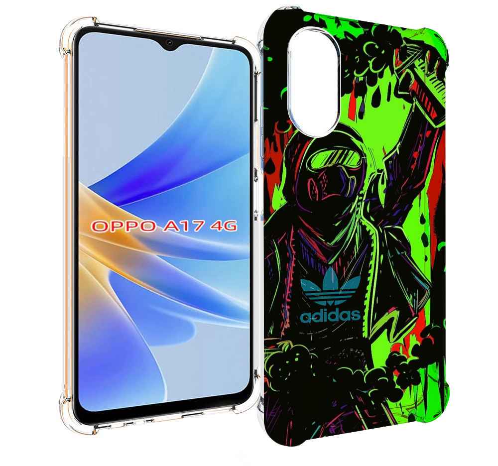 

Чехол MyPads мужчина в красках адидас для OPPO A17, Прозрачный, Tocco