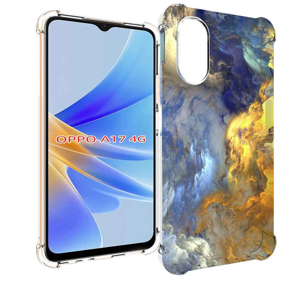 

Чехол MyPads мраморное небо для OPPO A17, Прозрачный, Tocco
